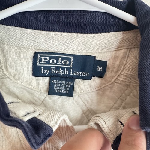 VTG Polo Ralph Lauren Rugby shirt Men’s Medium Long Sleeve Lake Placid - Picture 3 of 3