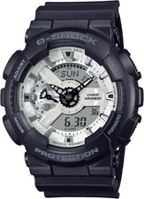 CASIO G-SHOCK Men Watch GA-110WD-1AJF Black and Brilliant White Analog Digital