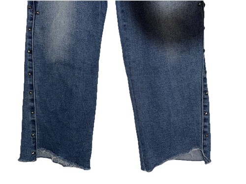 Skinnygirl High-Rise Straight Cropped Nieten Jeans Sydney Wash Gr. 26/2 - Bild 5 von 10