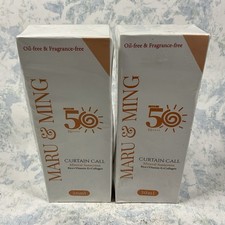 Maru  Ming Curtain Call Tinted Mineral Sunscreen 50ml - Lot of 2