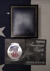 1999 American Silver Eagle 1 oz Colorized w/ Box & COA – American Historic Socie
