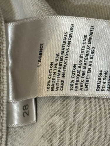 L’Agence Landry Denim Midi Rock Gr. 28 Biscuit hellbraun beige Knopfleiste Freizeit - Bild 5 von 7