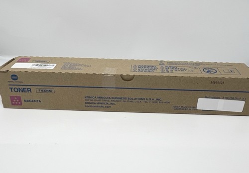 Genuine Konica Minolta TN324M Magenta Toner Cartridge A8DA330 C258 C308 C368 OEM - Photo 8/9