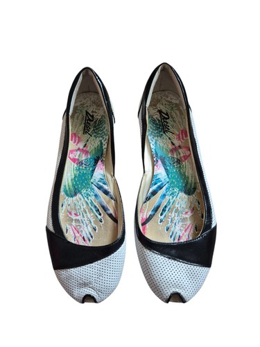 Vintage Diesel Melody Leather Ballet Flats Womens 7.5 y2k 2000s - Picture 2 of 8