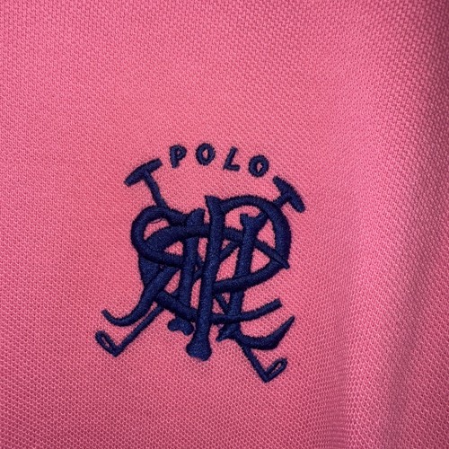 Polo Ralph Lauren Poloshirt Vintage Rosa Herren XL Kurzarm Big RL Logo - Bild 4 von 6