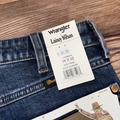 Wrangler Jeans Womens 26x32 Lainey Wilson High Rise Boot Hugger Blue Denim NEW - Bild 8 von 8