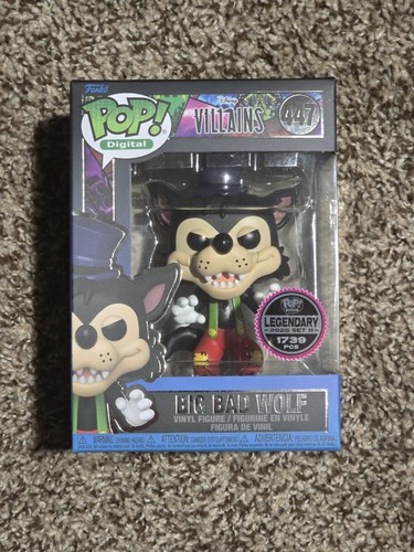 Funko Pop Digital #447 Disney Villains Big Bad Wolf Legendary LE 1739