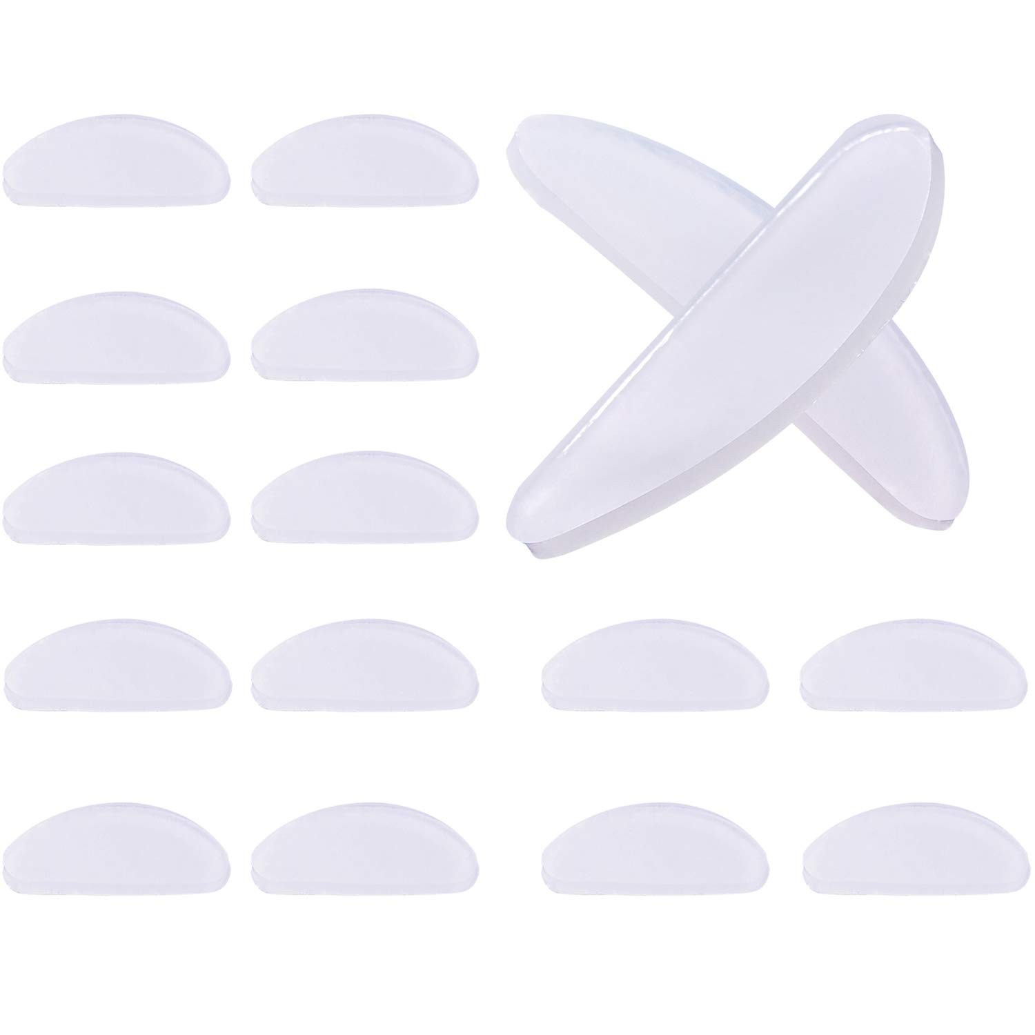 10 Pairs Adhesive Eye Glasses Nose Pads Anti 10 Pair (Pack of 1), transparent