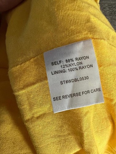 Lost + Wander Dress Womens Small Yellow Puff Sleeve Prairie Boho Cottagecore - Picture 10 of 10