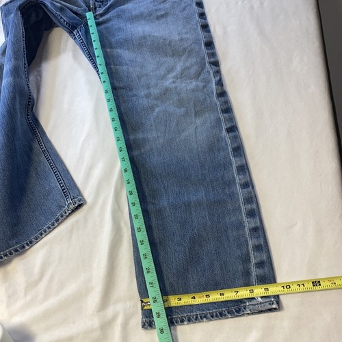 Banana Republic Selvedge Jeans Relax Fit Men 35x30 Button Fly Japanese Baggy Y2K - Picture 15 of 17