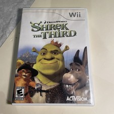 Shrek the Third (Nintendo Wii, 2007) In Case With Instruction Booklet Shrek Wii