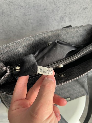 Coccinelle Shoulder Bag Women’s Monogram Gray Made In Italy Luxury - Picture 14 of 24