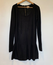 Tommy Hilfiger Dress Womens  Size XL Black Long Jumper Dress Knee Length