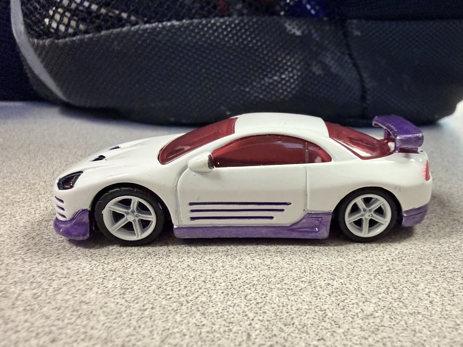 Hot Wheels McDonalds 2003 Mitsubishi Eclipse White & Red Promo Toy loose custom