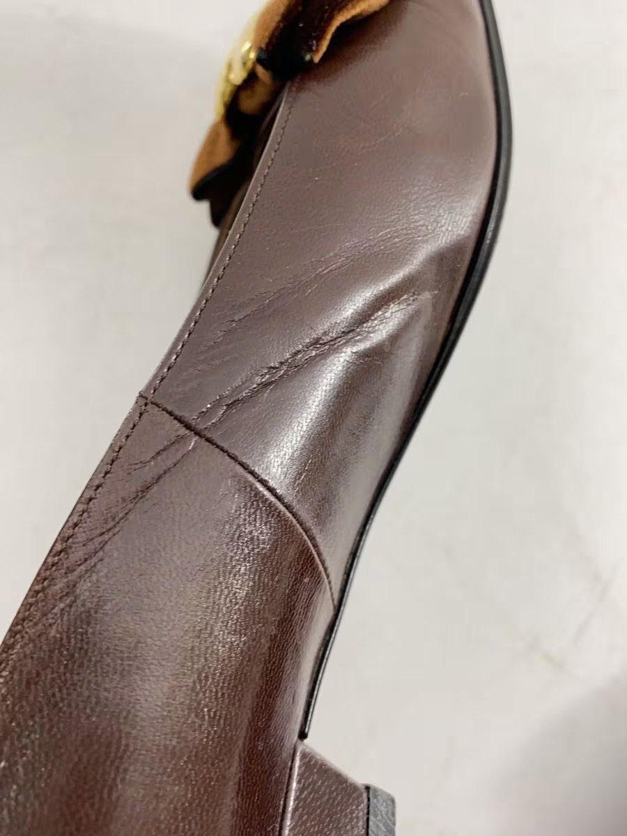 Yves Saint Laurent Pumps 35.5 Brw Leather Jlh61 thumbnail 9