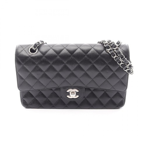 Chanel Matelasse W Flap Shoulder Bag Indian Calf r0_0614