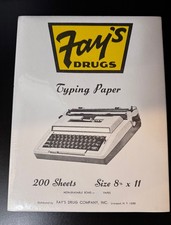 TYPING Paper Non-erasable Bond 8-1/2" x 11" White 200 Sheets New NOS Sealed