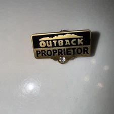 Outback Steakhouse Proprietor Pin with Diamond Logo Employee Badge