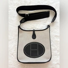  Hermes Evelyn cloth crossbody bag Limited Edition Authentic