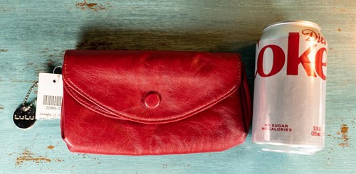 Vintage 1980's Lulu Ladies Red Wallet Tri-Envelope Style Snap Closure New w/Tag - Picture 10 of 10