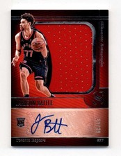 JAMISON BATTLE 2024/25 PANINI SILHOUETTE ROOKIE JERSEY RELIC AUTO #23/99 T6488