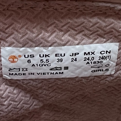 TIMBERLAND Premium Women's Size 6 Boot Cameo Rose Pink Nubuck 6" Waterproof  - Picture 16 of 18