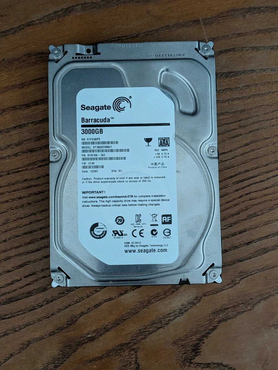 Seagate Barracuda St3000dm001 3tb for sale | eBay