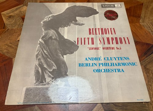 CLUYTENS BEETHOVEN SYMPHONY NO. 5 LEONORE LP HMV ASD 267 UK GOLD & CREAM ST10/13