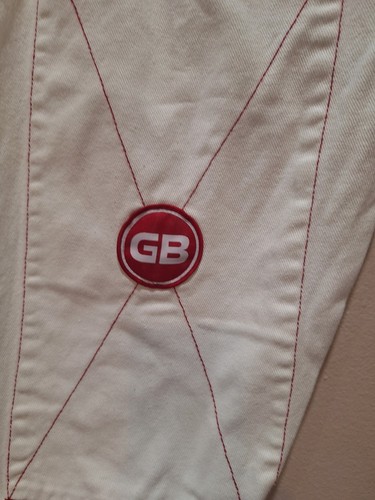 Pantalones blancos Gracie Barra Jiu Jitsu Gi talla A3 parches de entrenamiento atlético para adultos-W1 - Imagen 2 de 8