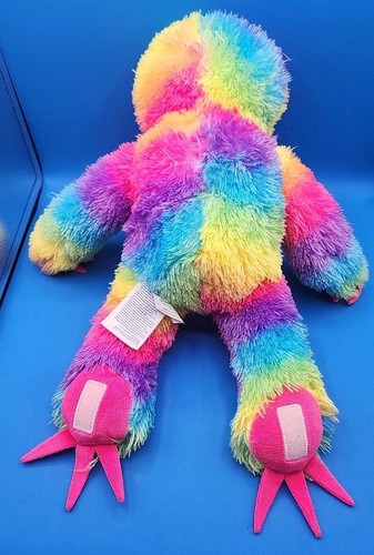 Build a Bear Rainbow SLOTH 18" Stuffed Animal Plush Toy Colorful Hug Arms - Picture 2 of 7