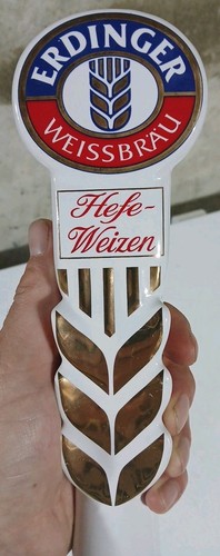 Erdinger Weissbrau Ceramic Beer Tap Handle 11" Germany Draft Ale Mancave - Picture 17 of 19