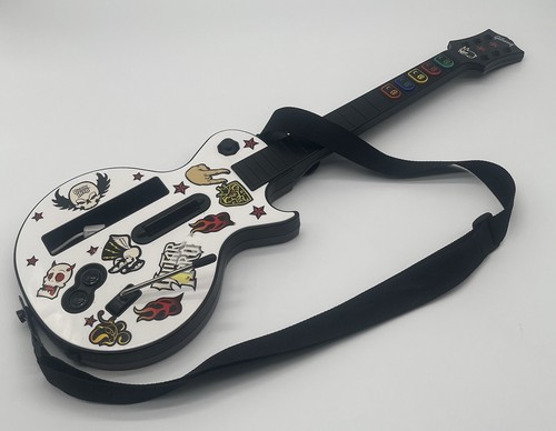 Nintendo Wii Guitar Hero Gibson Les Paul 95125-805 Red Octane mit Gurt GETESTET