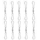 10Pcs Windsock Clips Dual Clips Swivel Hooks Wind Chimes