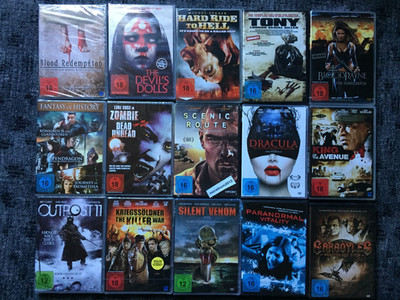 HORROR + ACTION + FANTASY + THRILLER  DVD PAKET - 33 Filme - DVD BUNDLE - NEU