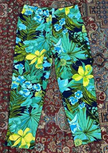 Lässige Pull-On-Hose mit tropischem Blumenmuster Talbots | Größe Large elastischer Bund - Bild 19 von 24