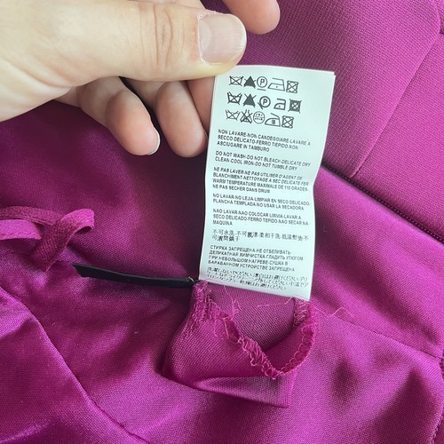 Authentic Versace Women’s Hot Pink Strappy Detail Dress Size 6 IT 42 - Picture 9 of 10