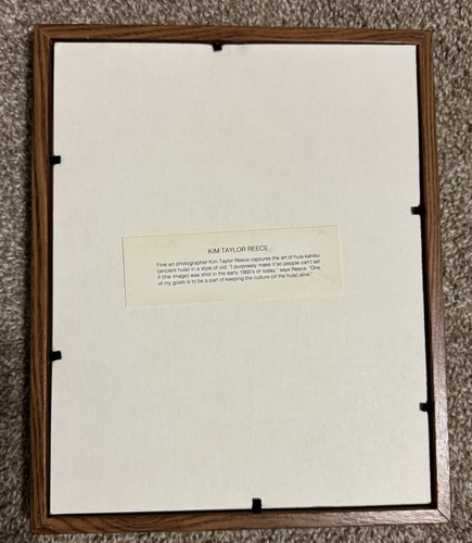 Kim Taylor Reece Art of Hula Ancient Kahiko Framed Matted Hawaii Photo Print - Picture 5 of 6