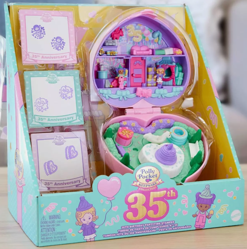 ❤ Polly Pocket ❤ 35th Birthday Partytime Stamper : Keepsake Collector NIB - Picture 4 of 5