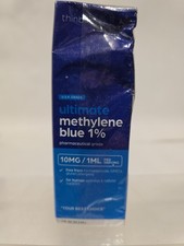 MethyIene Blue Solution Glass Dropper Bottle 2oz 60mL 5/27x