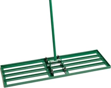 LANDZIE - the Original Lawn Leveling Rake – 36" Steel Handle Yard Leveler, Lawn 