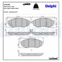 Delphi Bremsbelagsatz Scheibenbremse LP2183 FüR Epica Chevrolet LPG