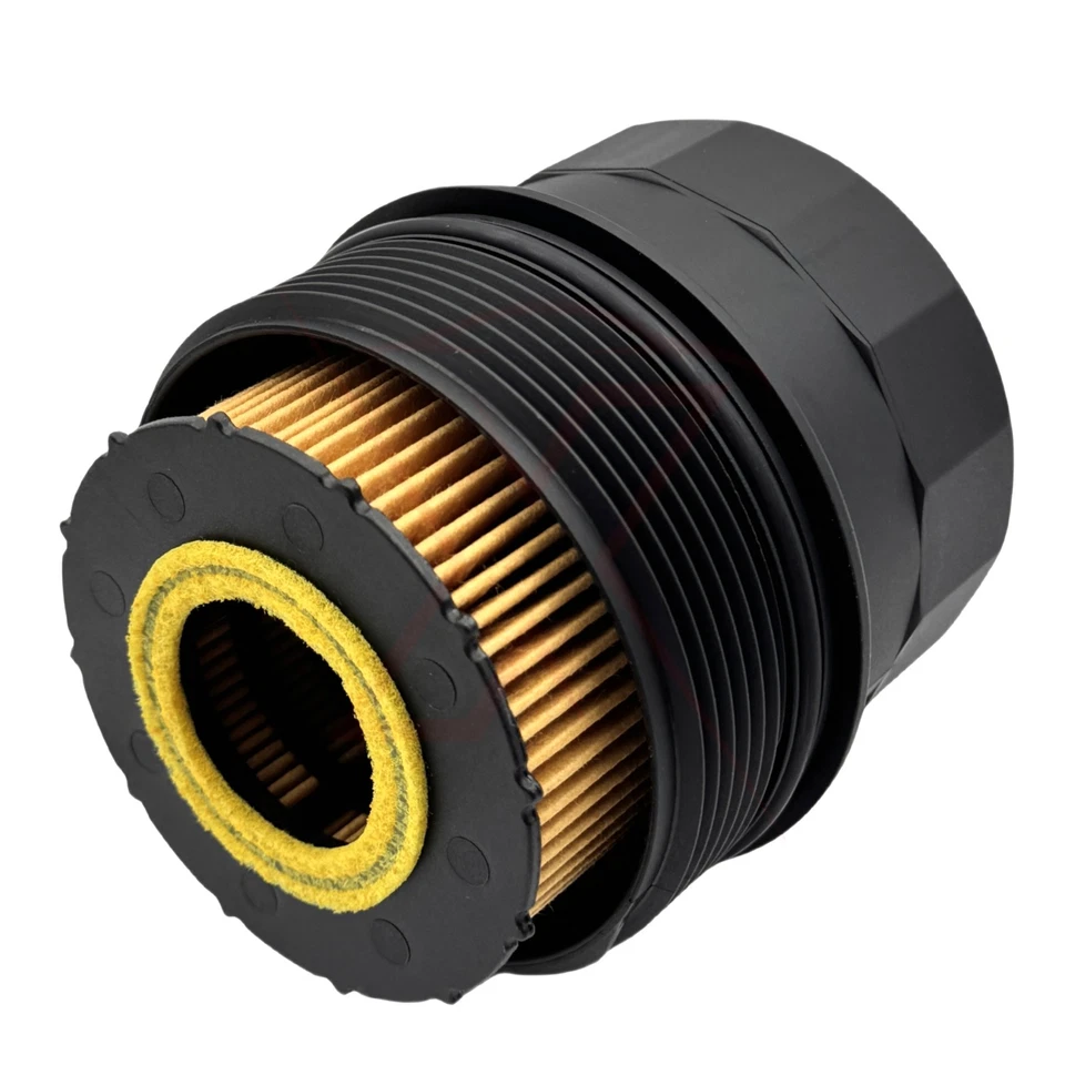 2Pcs Oil Filter Housing Cover Cap with Fliter Fits BMW 750i 750Li X5 11427542021 Foto 3 de 4