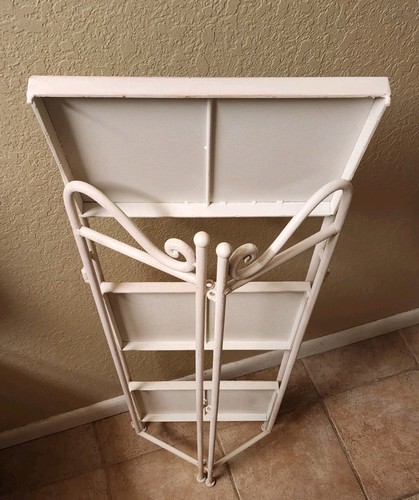 Vintage 3-Tier Metal Bookcase Shelving Unit, Collapsible - Picture 8 of 8
