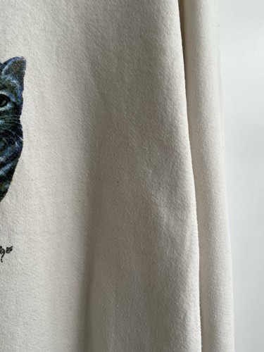 Screen Stars Fruit Of The Loom Vintage Double Sided Cats Graphic Sweatshirt XL - Picture 6 of 11
