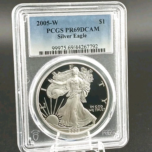 2005 American Silver Eagle $1 PCGS PR69 DCAM