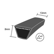 DRY-4L810K Quality Brand Re-inforced Mower Wrapped V-Belt