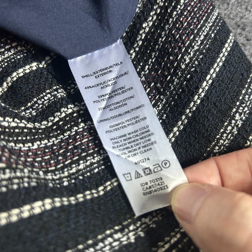 Loft Damen Minirock gestreift Größe 10 schwarz weiß gefüttert Reißverschluss - Bild 8 von 11
