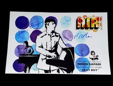 AIR FRENCH BAND SIGNED 12x18 MOON SAFARI PROMO POSTER SEXY BOY AUTOGRAPH PROOF 4