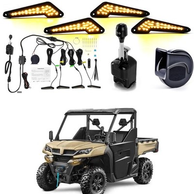 Street Legal Plug Play UTV Turn Signals w/Horn For CFMOTO Uforce 1000 U10 Pro