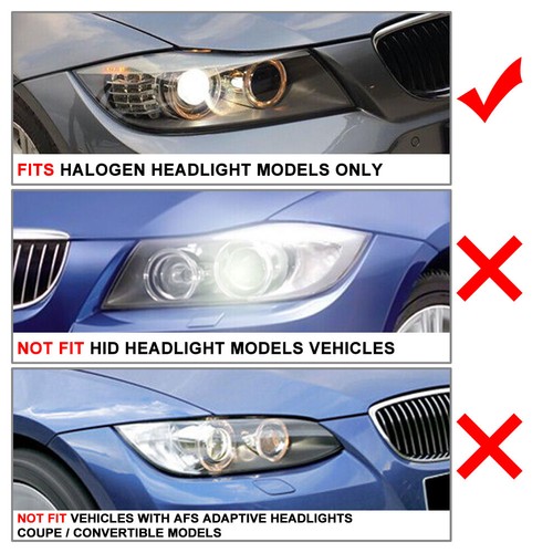 New Car Front Headlight Lens Cover For BMW 3 Series E90 Sedan E91 Wagon 05-08 - Picture 11 of 11